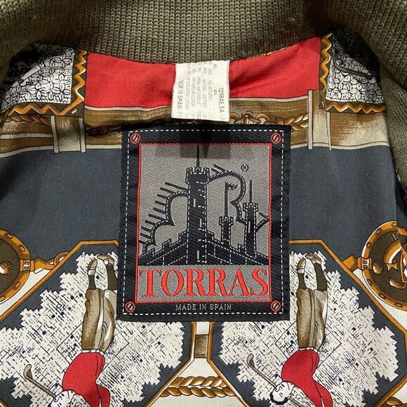 Torras Golf Vintage Suede Wool Casual Button Down Lightweight Jacket Men's Med - Picture 9 of 13